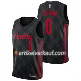 NBA Portland Trail Blazers Trikot Damian Lillard 0 Nike City Edition Swingman - Herren